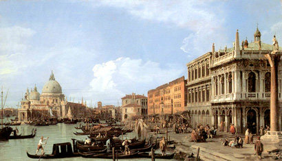 The Molo -looking West, Canaletto (1730)